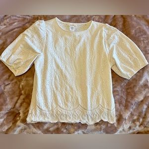 Urban Romantics White Blouse, Size S
